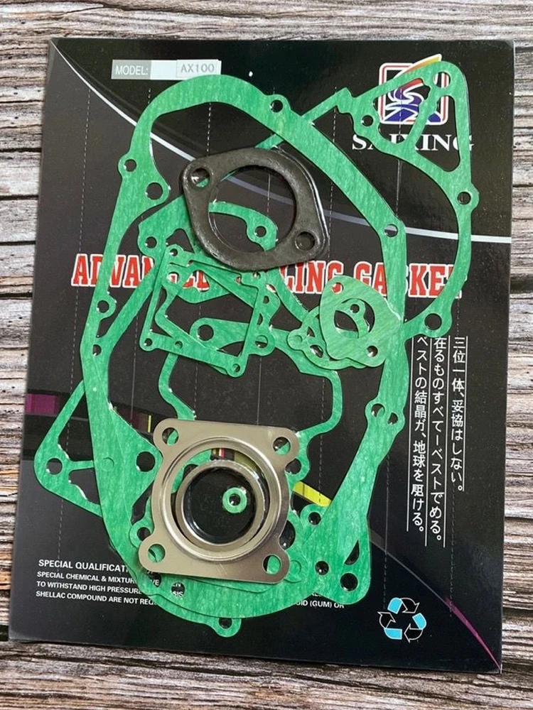 مجموعة جوانات الدراجات النارية لسوزوكي Haojue Jingcheng Qingqi Lifan AX100 JC100 HJ100-A QJ100 2-السكتة الدماغية الكلاسيكية 100cc أجزاء المحرك #4