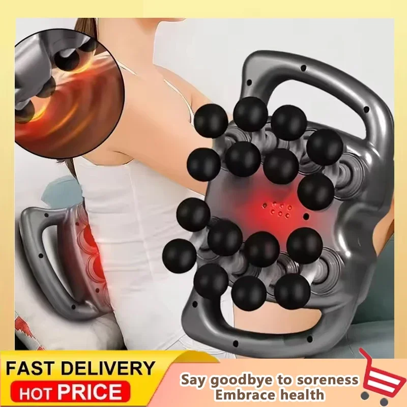 

Professional 16-Head Muscle Massage Gun High Frequency Vibration Fascia Gun for Body Leg Back Shoulder Waist - Deep Tissue Massa