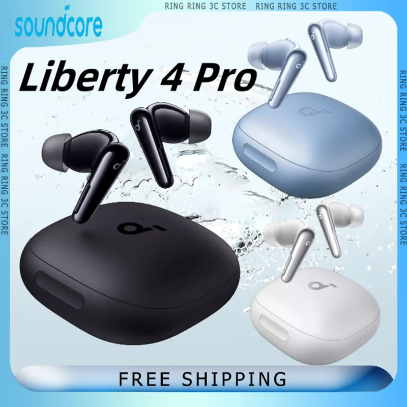 

Беспроводные Bluetooth-наушники Soundcore Liberty 4 Pro, наушники-вкладыши с активным шумоподавлением, для спорта и игр