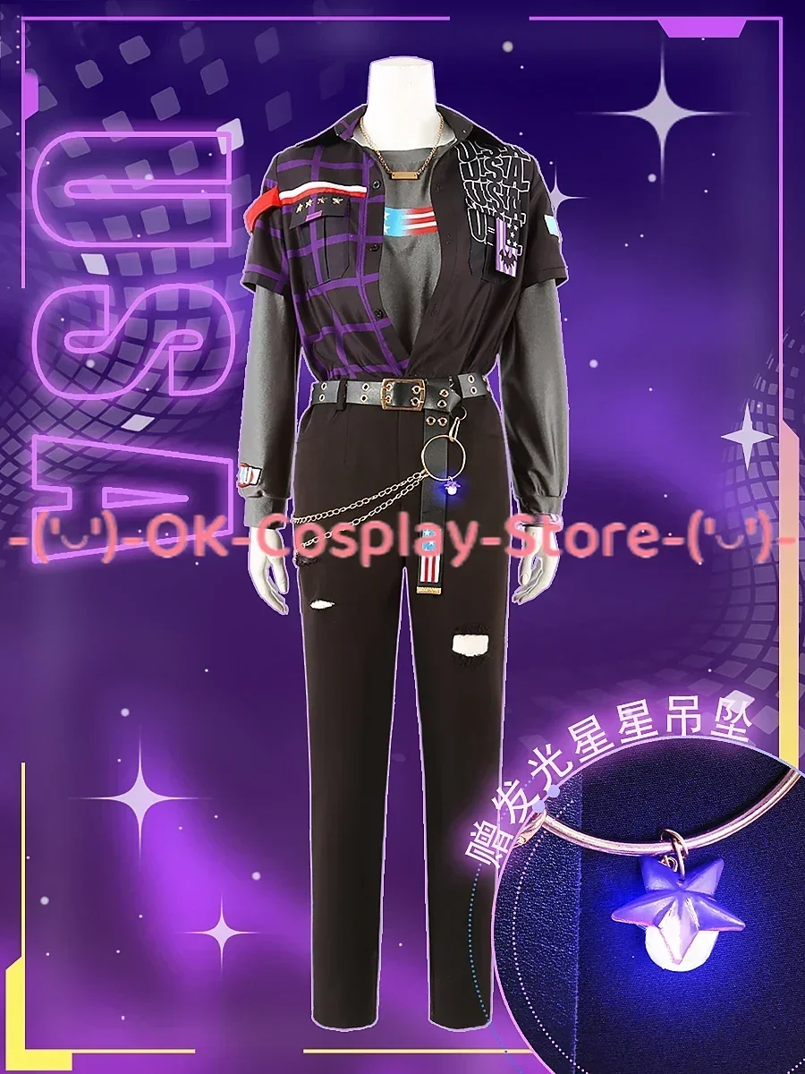 Jogo conjunto estrelas undead louco b sakuma rei hakaze kaoru cosplay traje ternos de festa halloween carnaval uniformes feitos sob encomenda