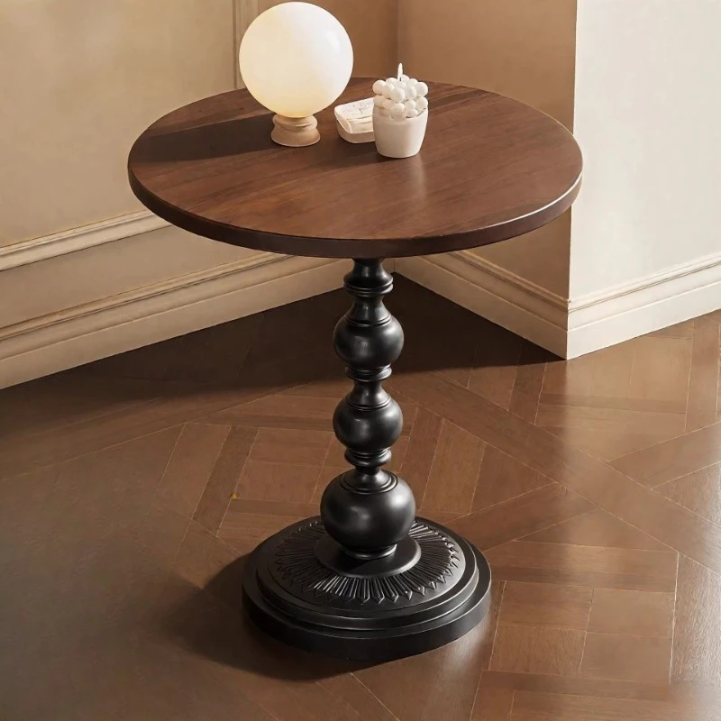 Vintage Coffee Tables Mini Living Room Round Side Table Detachable Balcony Bedroom Bedside Tables Removable Minimalist Tea Table