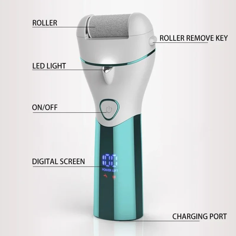 Nieuwe Usb Oplaadbare Elektrische Pedicure Dode Harde Zachte Huid Scrubber Exfoliërende Voet Polijstmachine Vijl Voet Grinder Callus Remover