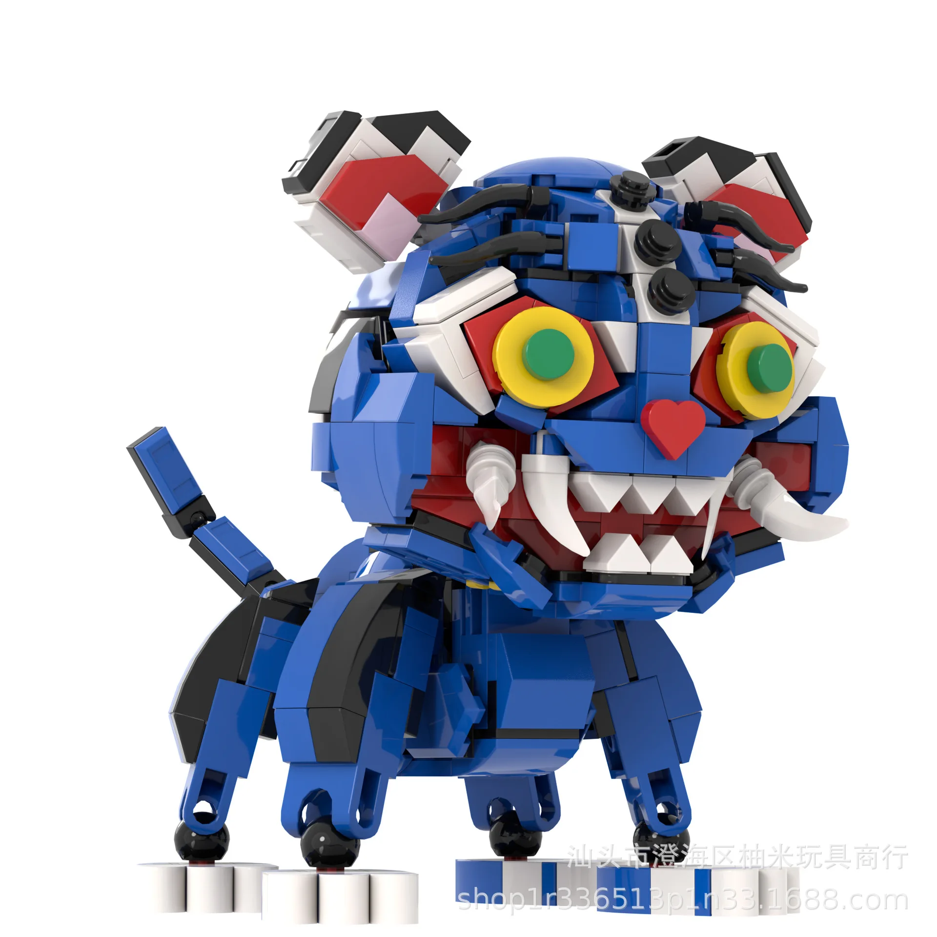 لعبة Kpop Demon Hunters Blue Tiger & Three Eed Raven Block، شخصية بناء قابلة للجمع، هدية لطيفة لديكور مكتب المشجعين