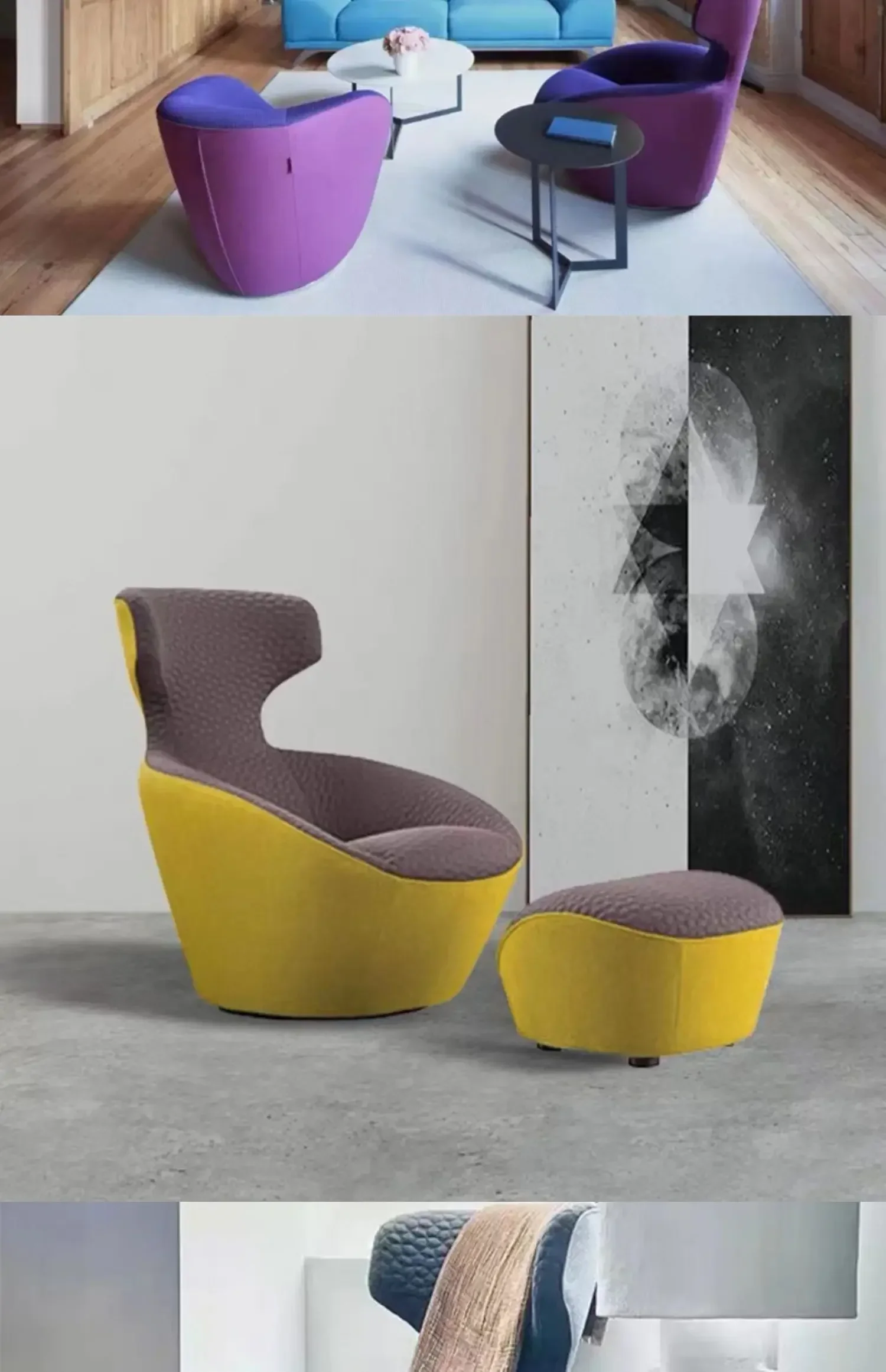 ضوء فاخر الفن الإبداعي شكل غريب مصمم نموذج FRP عالية مسند الظهر مسند الذراع كرسي الترفيه واحد #4