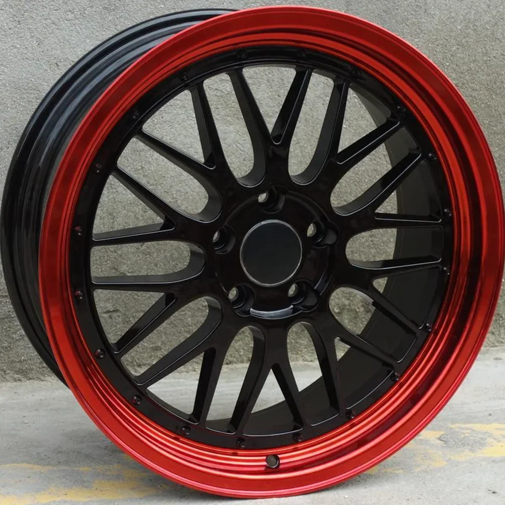 Red Lip BS LM 18 Inch 18x8.0 5x113 Car Accessories Alloy Wheel Rims ,100% tested well