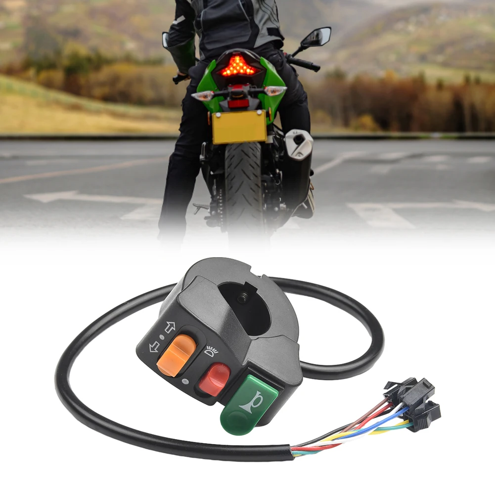 Motorcycle ATV 22mm Handlebar Horn Headlight Combination Switch Button Motor Switches Turn Signal Modification Accessories