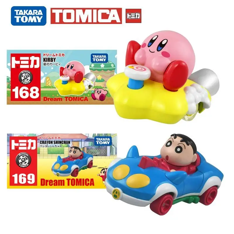 

TAKARA TOMY TOMICA Alloy Car Peripheral Model Cartoon Car Ornament Kirby Crayon Shin-chan Cute Mini Children's Toy Car