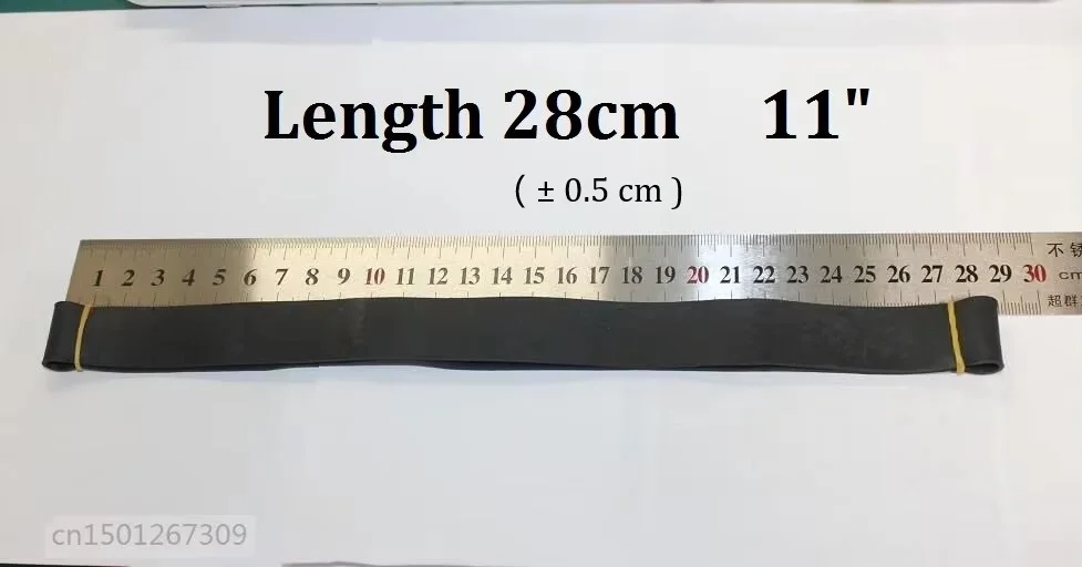 10pcs Flat Length 28cm Large Elastic Black Wide Rubber Bands For Moving Bundling Packing Packaging
