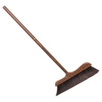 Wooden Scrub Broom Outdoor Decking Hard Bristle Chicken Wing Wood Broom Long Handle Soft Brush Dust Removal Anti Static Cleaning