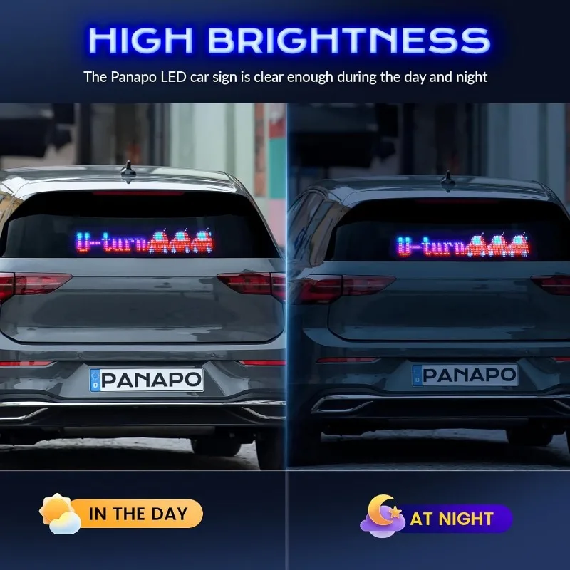 LED DIY Matrix Pixel Panel Led Display Lkw Auge Auto Zeichen Animation Bluetooth App Steuerung Programmierbare Flexible Bildschirm