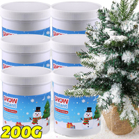 50/200g Christmas Snowflakes Ornaments Artificial Fluffy Fake Snow Powder DIY Home New Year Party Winter White Scene Prop Supply