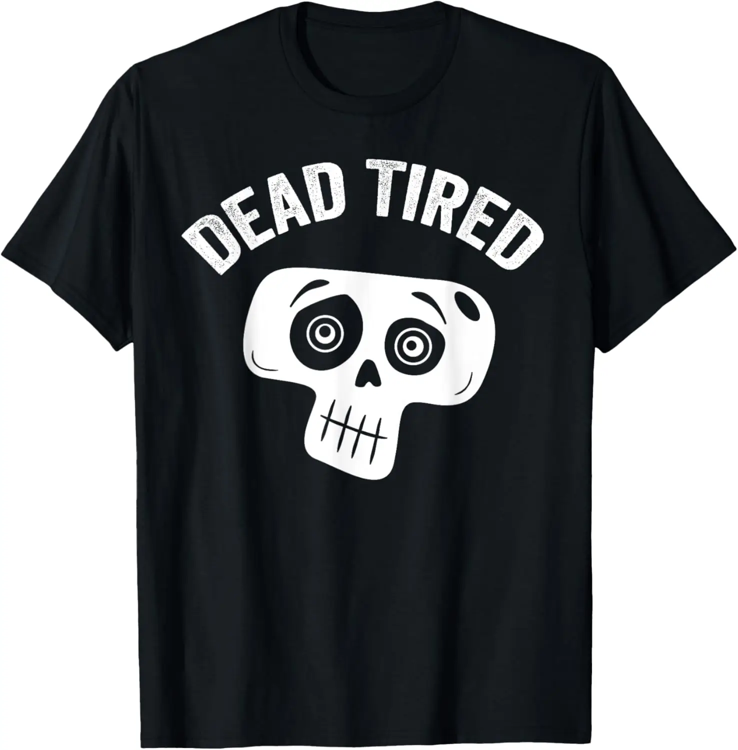 

Dead Tired мама папа забавная пижама с черепом милая футболка для сна
