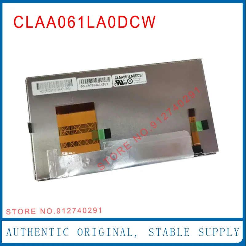 CLAA061LA0FCW Original 6.1 Inch LCD Display Screen CLAA061LA0DCW For Pioneer AVH-X1600DVD Toyota Gracenote HD Radio Audio LCD