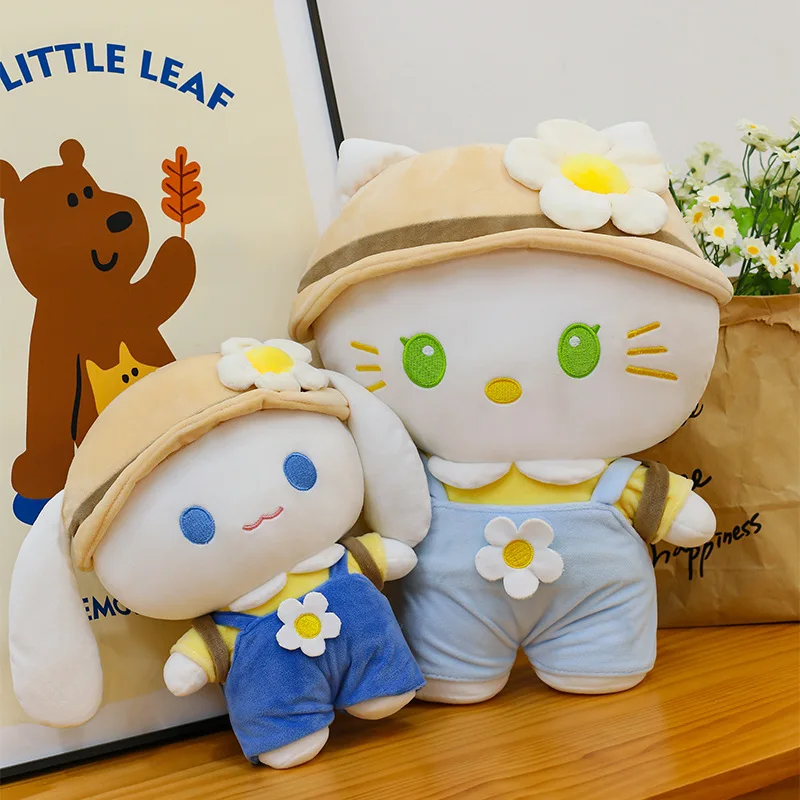 Kawaii Sanrio Hello Kitty Cinnamoroll My Melody Knuffel Kuromi Gevulde Pop Anime Leuke Kinderen Verjaardag Kerstcadeau voor Kinderen