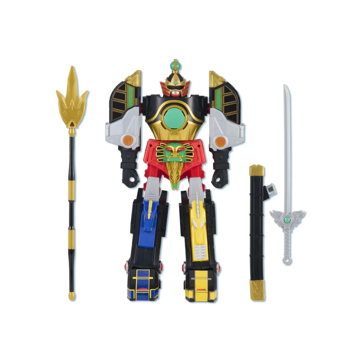 Набор фигурок Playmates MMPR Season 2 Thunder Megazord: 5 Зордов объединяются в одного, без коробки