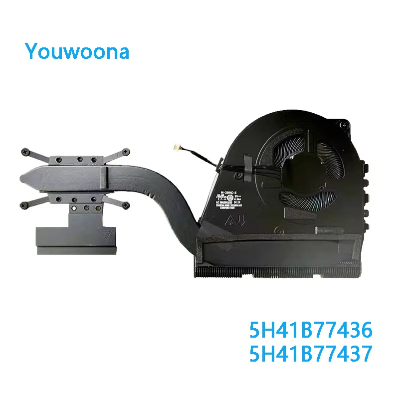 

NEW ORIGINAL Laptop CPU GPU Cooling Fan With Heatsink For Lenovo T14 Gen 5 AMD 5H41B77436 5H41B77437