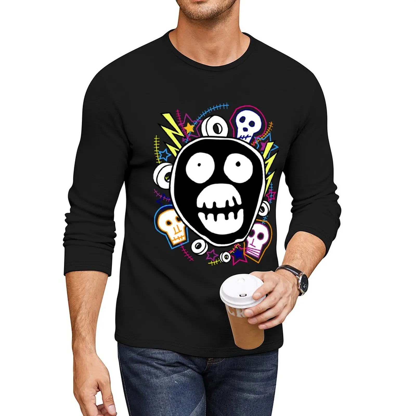 The Mighty Boosh logo Long T-Shirt sublime t shirt Oversized t-shirt tops Men's t-shirts