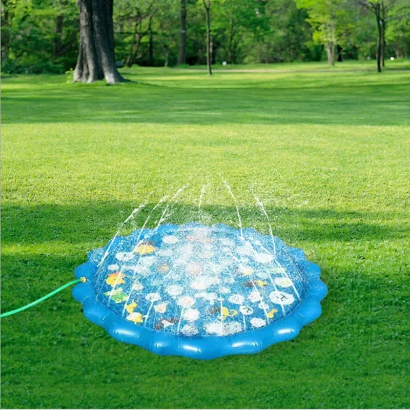 100/170 Cm Kinderen Sprinkler Speelkussen Mat Outdoor Gazon Strand Brief Ballon Waternevel Water Spel strand Mat Kussen