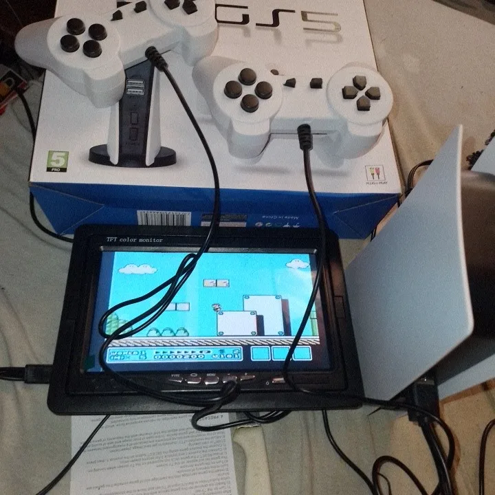 وحدة تحكم جديدة 8 بت ريترو كونسول فيديو Juegos 200 ألعاب كلاسيكية مدمجة في محطة GS5 USB سلكية لوحة ألعاب محمولة مخرج AV
