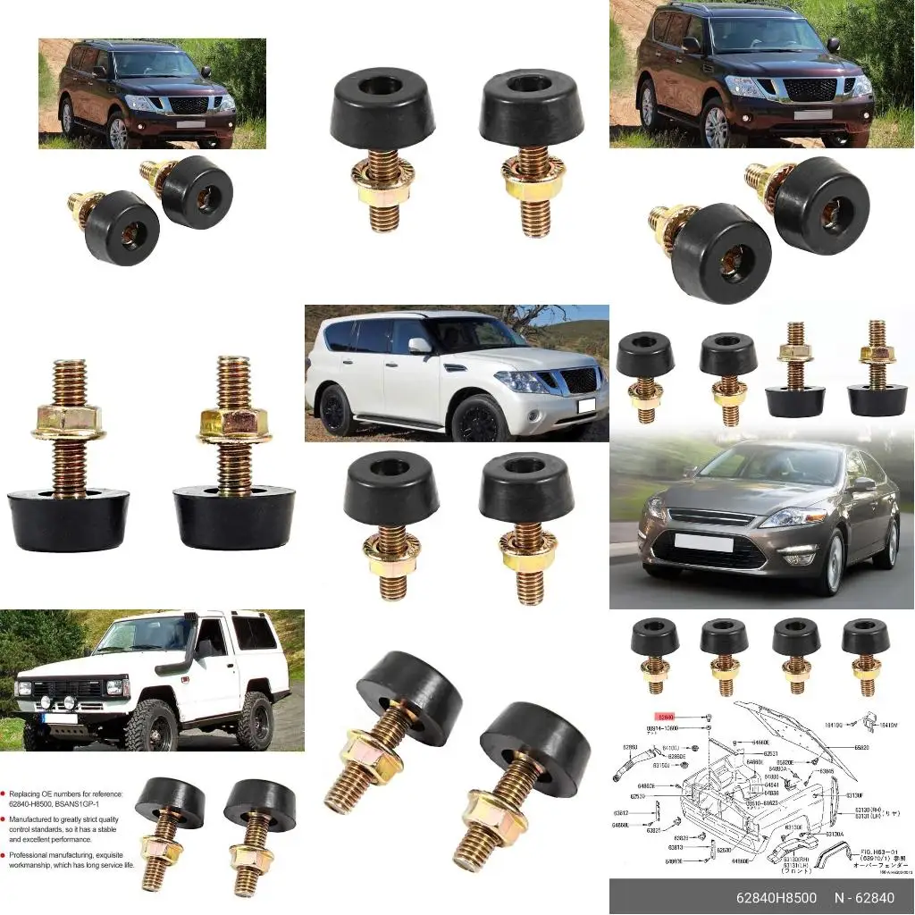 1 Pair Car Bonnet Adjuster Bump Stop BSANS1GP-1 for DA Y60 62840-H8500
