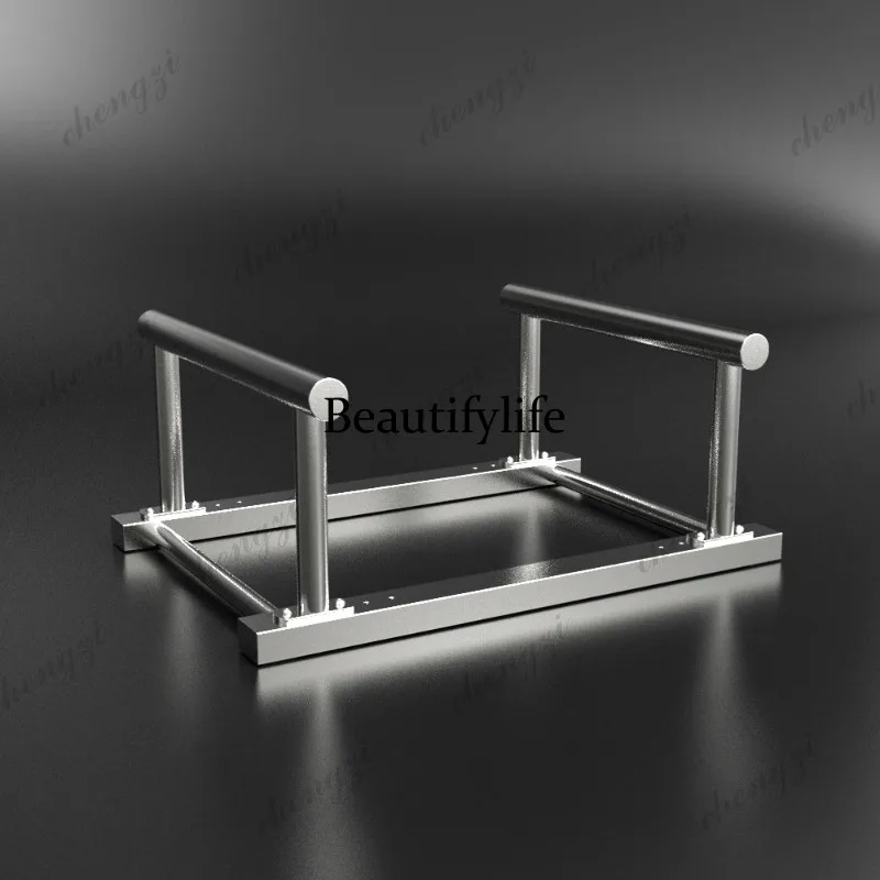 Stainless steel large push-up bracket adjustable width one-piece parallel bar frame household fitness equipment