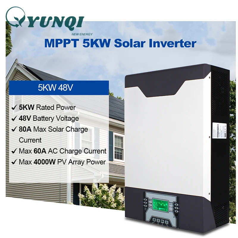 Yunqi 5kw 48Vdc 230Vac Micro Onduleur Inverter 5kw 5000 Watts Solar Inverter