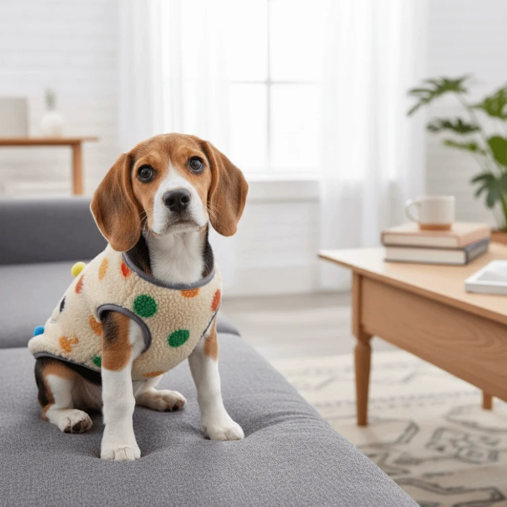 مستلزمات الحيوانات الأليفة الدافئة الكلب هوديي لينة الصوف الكلب الملابس أكمام جيب تصميم سترة الحيوانات الأليفة الخريف الشتاء