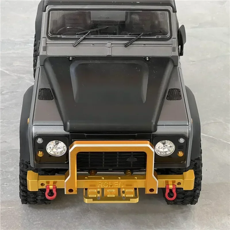 RC Car Metal Modification Parts Upgrade MN Model 1/10 MN999 Wrangler TRX4 SCX10 90046 90047 Front Bumper Can Be Installed Winch