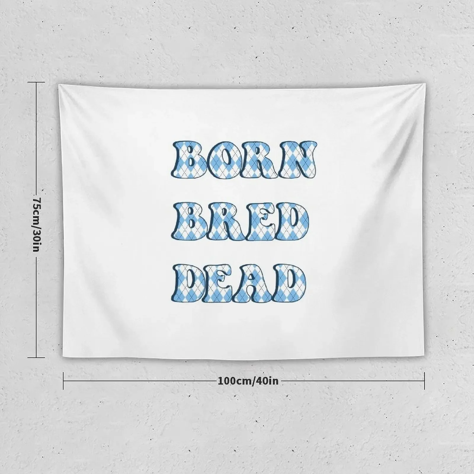 Born Bred Dead Argyle Tapestry Room Aesthetic Decor Living Room Decoration Decorations For Room Tapestry