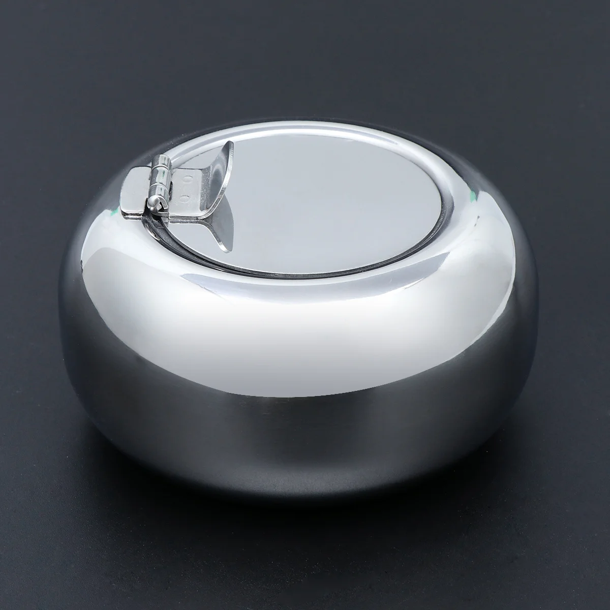 

Windproof Ashtray Stainless Steel Modern Design Lightweight Portable Indoor Outdoor Narrow Opening Smoke Holder Tabletop Ash