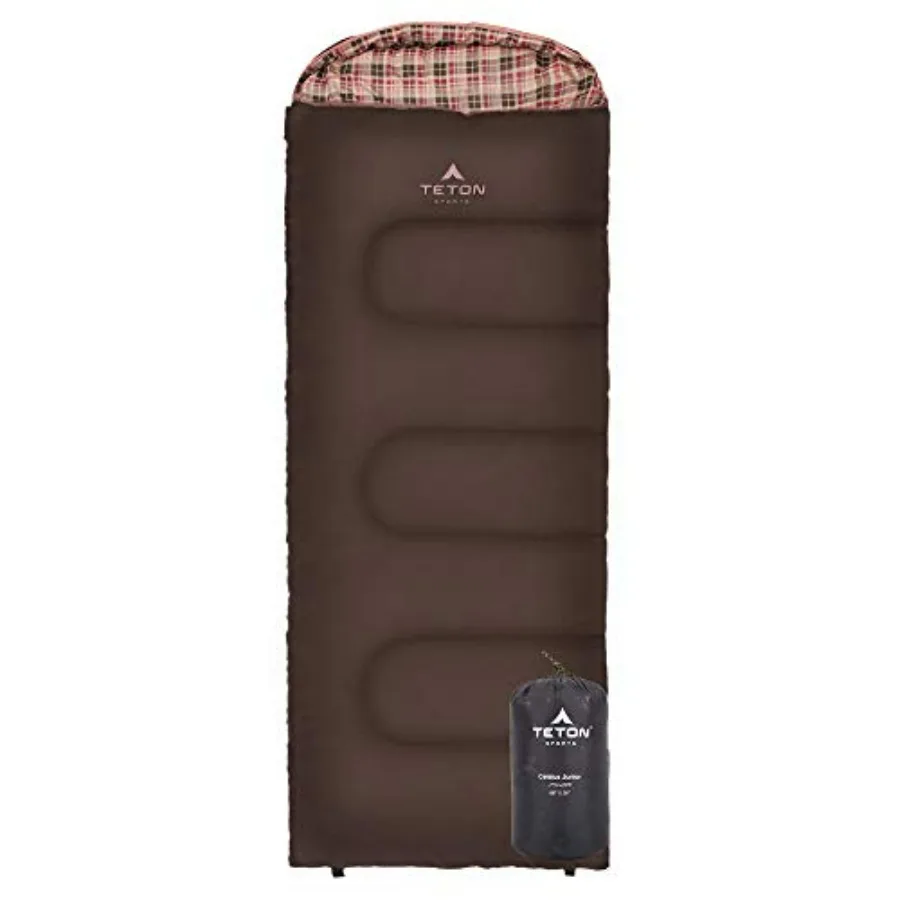 

Junior sleeping bags for kids: 20 and 0 rated, polyester shell, navy/gray, warm, comfortable, durable for all camping weather