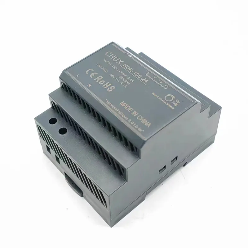 CHUX Ultra Slim 15W 30W 60W 100W Switching Power Supply HDR Din rail Series DC 5V 12V 15V 24V 36v Step Shape SMPS PSU
