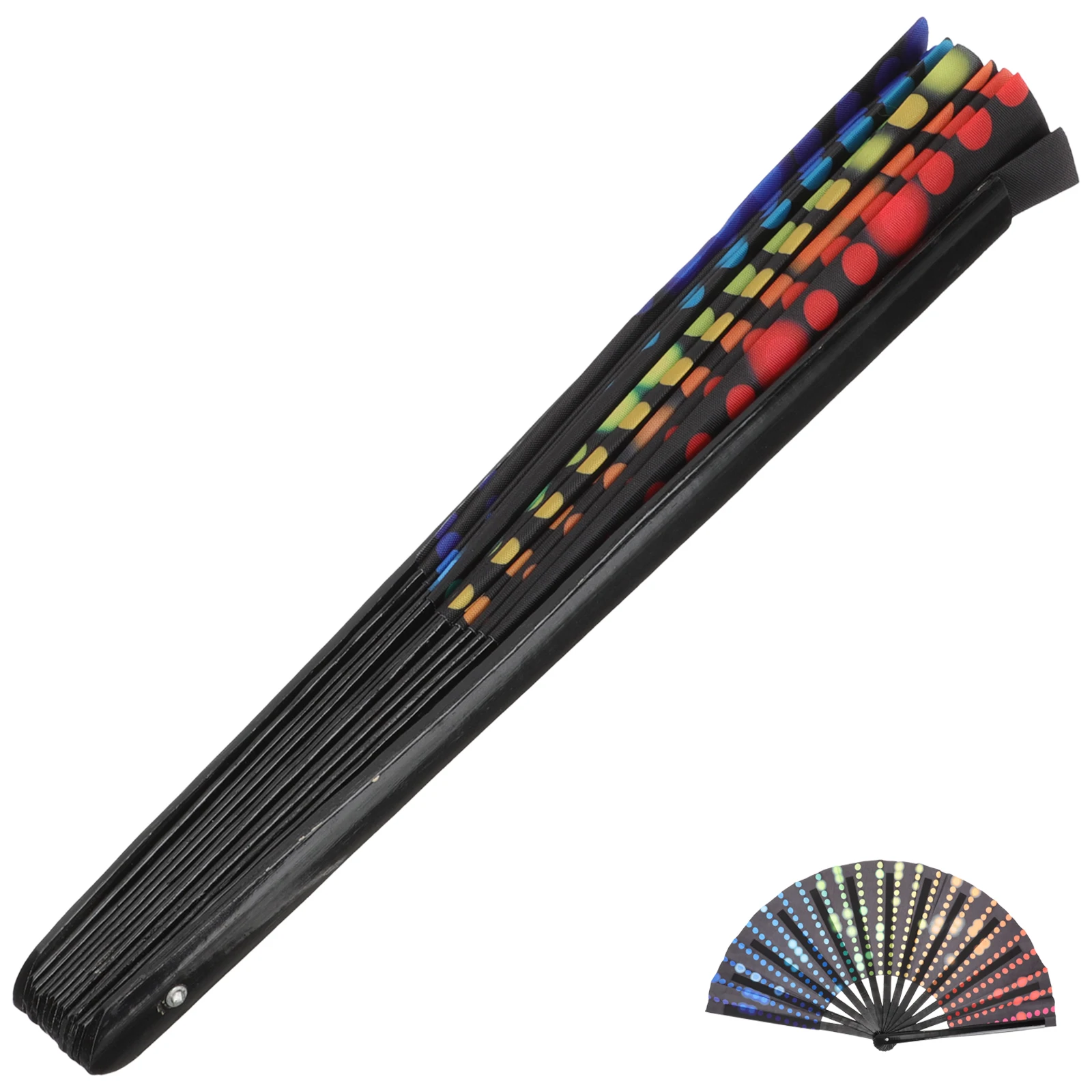 

Bamboo Bone Kung Fu Folding Hand Durable Premium Fabric Decorative Fan for Party DIY Dance Stage Gift Foldable Fan for Women