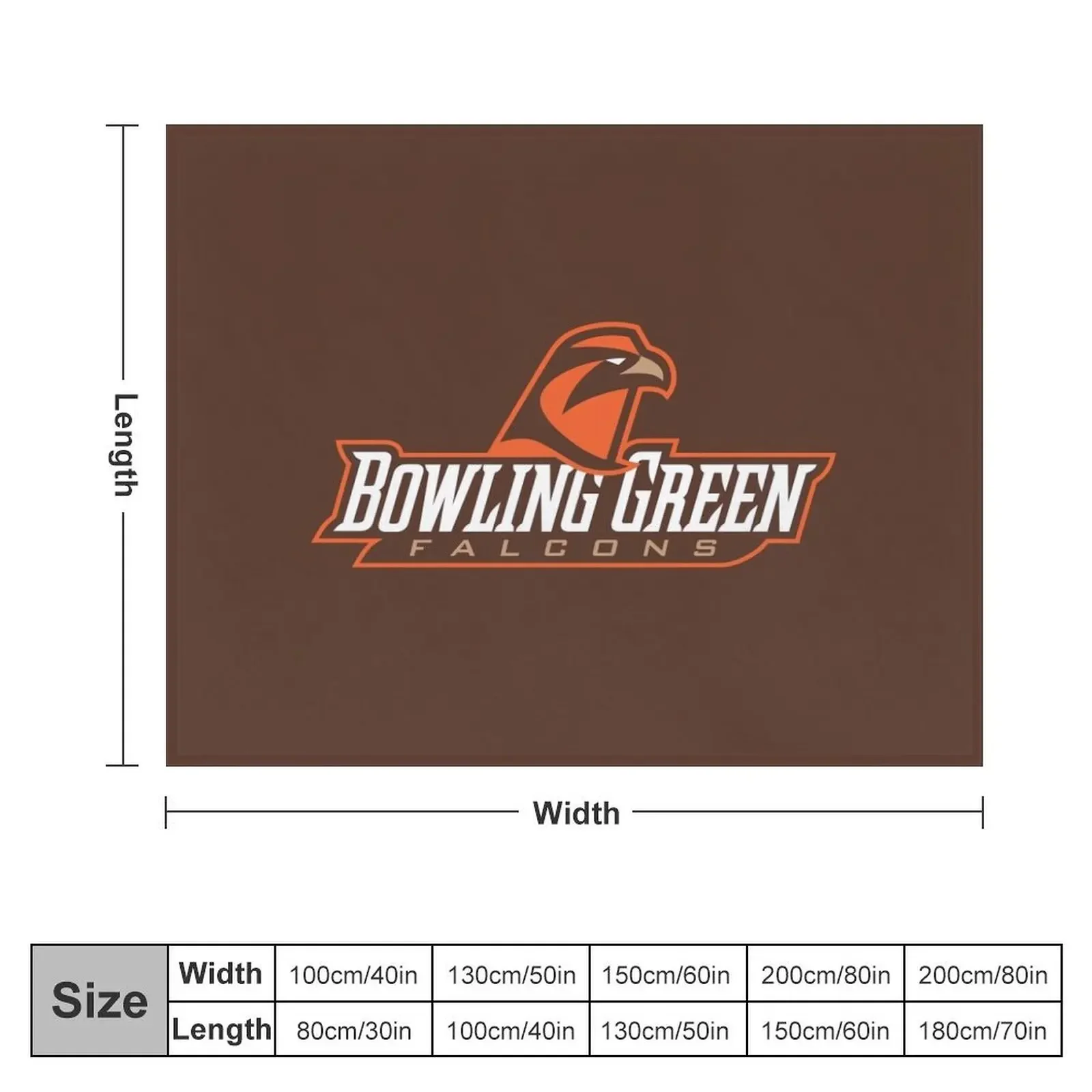 Bowling Green State University Throw Blanket Furry Shaggy Sofas Camping Blankets