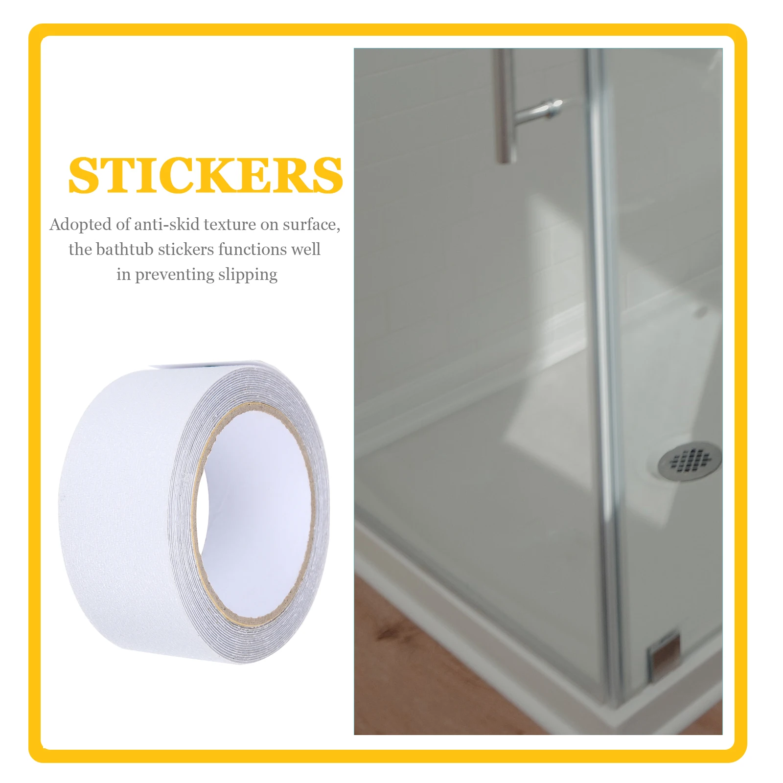 1pcs 1 Roll Transparent Anti-Slip Grip Tape For Stairs Rubber Stair Treads Outdoor Indoor Floor Sticker Step Treads