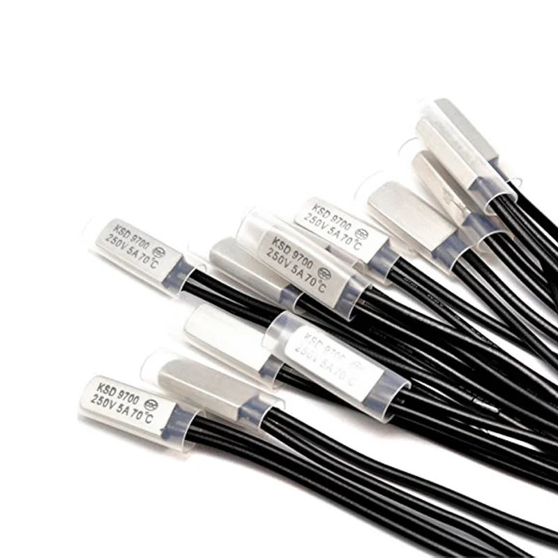 KSD9700 250 В 5 А Термозащитный переключатель 15 ° C–195 ° C нормально открытый/закрытый биметаллический термостат контроля температуры 5 шт.