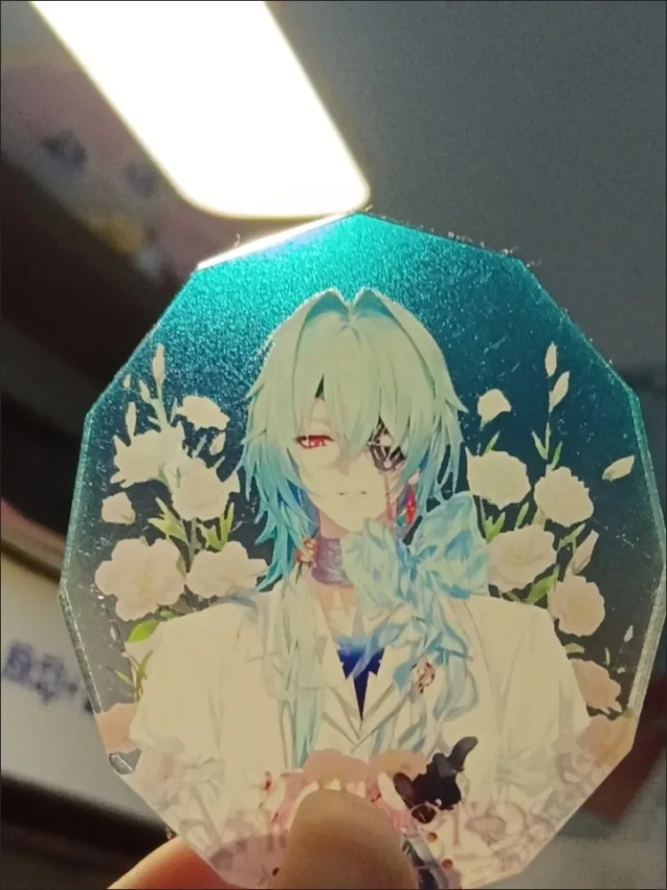 Honkai: Star Rail Phainon Mydei Anaxa Imitation Gem Octagon Acrylic Figure Stand Model Plate Desk Decor Standing Sign Ornament