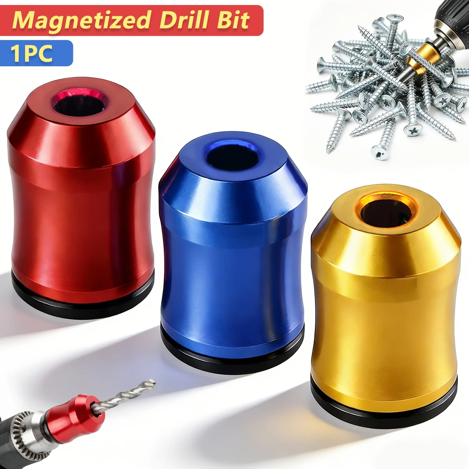 1pc Magnetic Screw Holder, Screwdriver Head Magnetic Ring, Suitable for Auto Repair, Furniture Assembly,Woodworking,Construction
