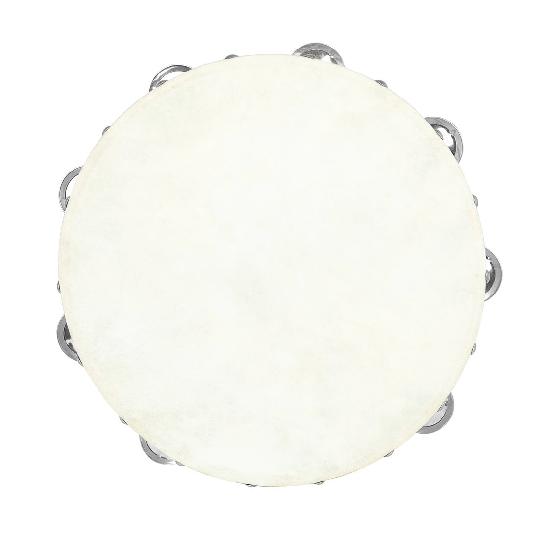 10 Inch Sheepskin Tambourine Hand Shaking Tambourine Metal Bell Sound Percussion Instrument Children's Enlightenment Instrument