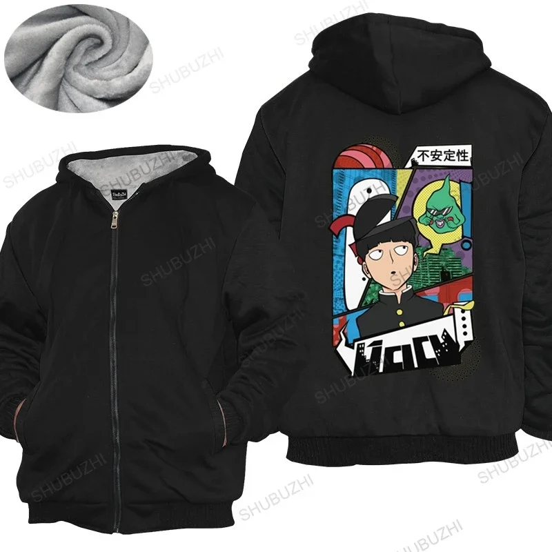 New Arrived Mens hoodies Mens Manga Mob Psycho warm coat Printed Shigeo Kageyama hoodie Ekubo Homme shubuzhi thick hoody