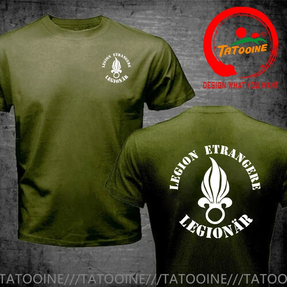 Legion Etrangere Legionaire Foreign Legion France T Shirt Men Fashion Trendy Casual Clothing Stylish Tops Tee Shirt Leisure