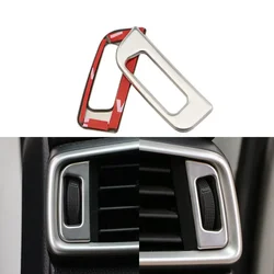 2Pcs Air Vent Oulet Adjust Buttons Cover for Nissan Qashqai J11 Dualis 2 2015-2021 X-trail T32 2014-2019 Stainless Steel Sticker