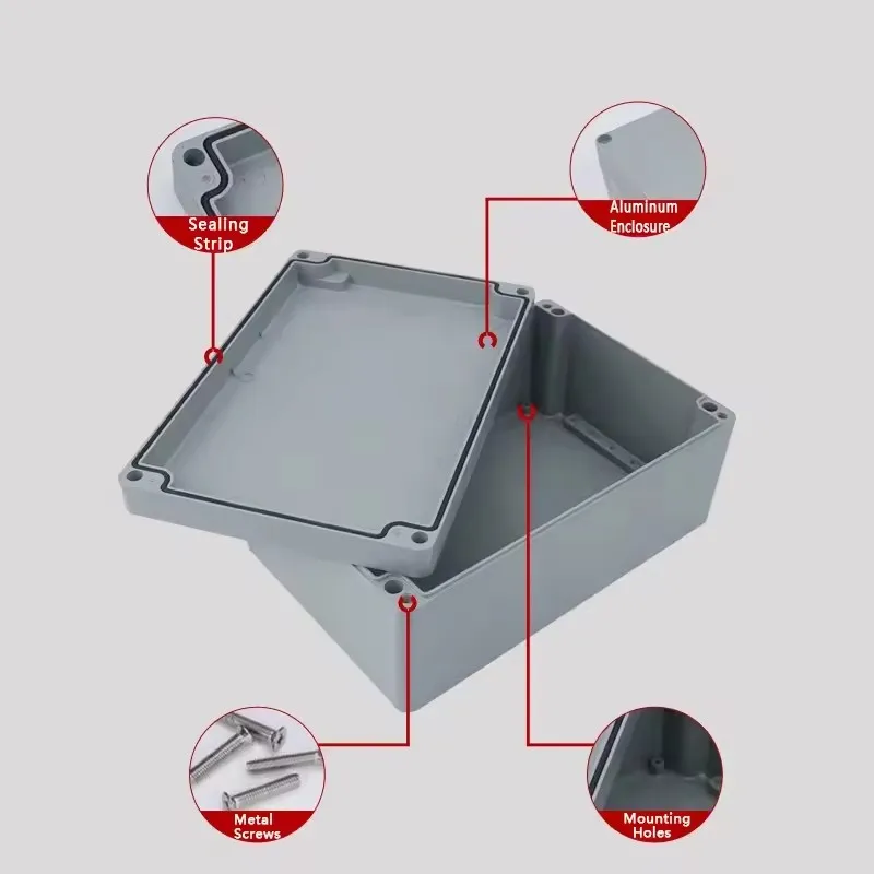 Industry IP66 Waterproof Cast Aluminum Junction Box for electronic project Outdoor Explosion-proof Electrical Enclosure Case