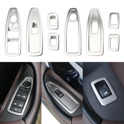 LHD Car Window Lift Swtich Panel Cover for BMW X1 F48 2016-2023 220i 25i 25le Trim Decoration 4Pcs Sticker Interior Accessories