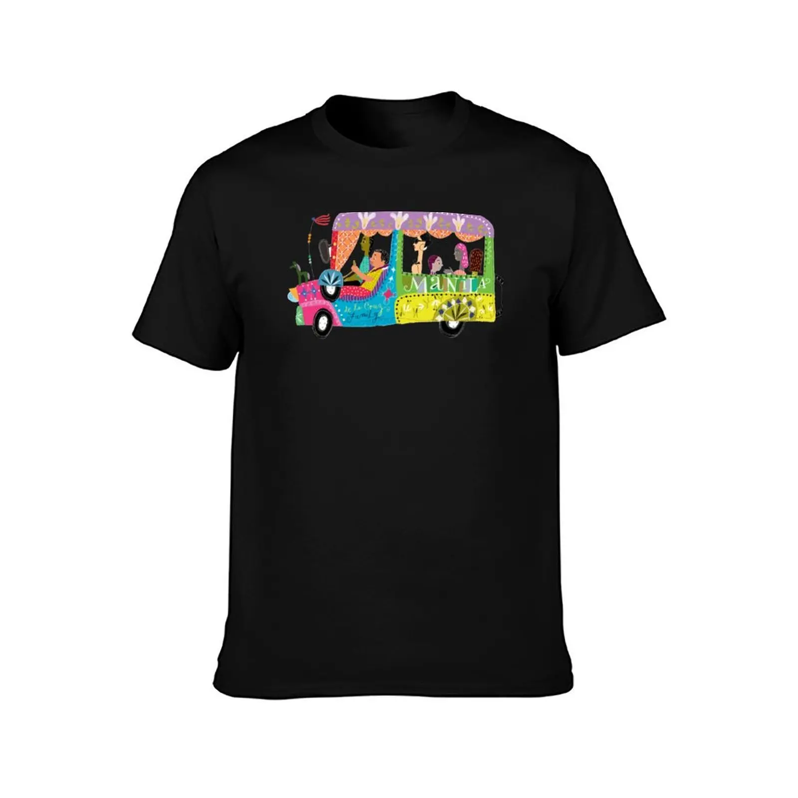 The Philippine jeepney illustrated by Robert Alejandro T-Shirt Plus Size Basic Short Sleeve Top T-Shirt
