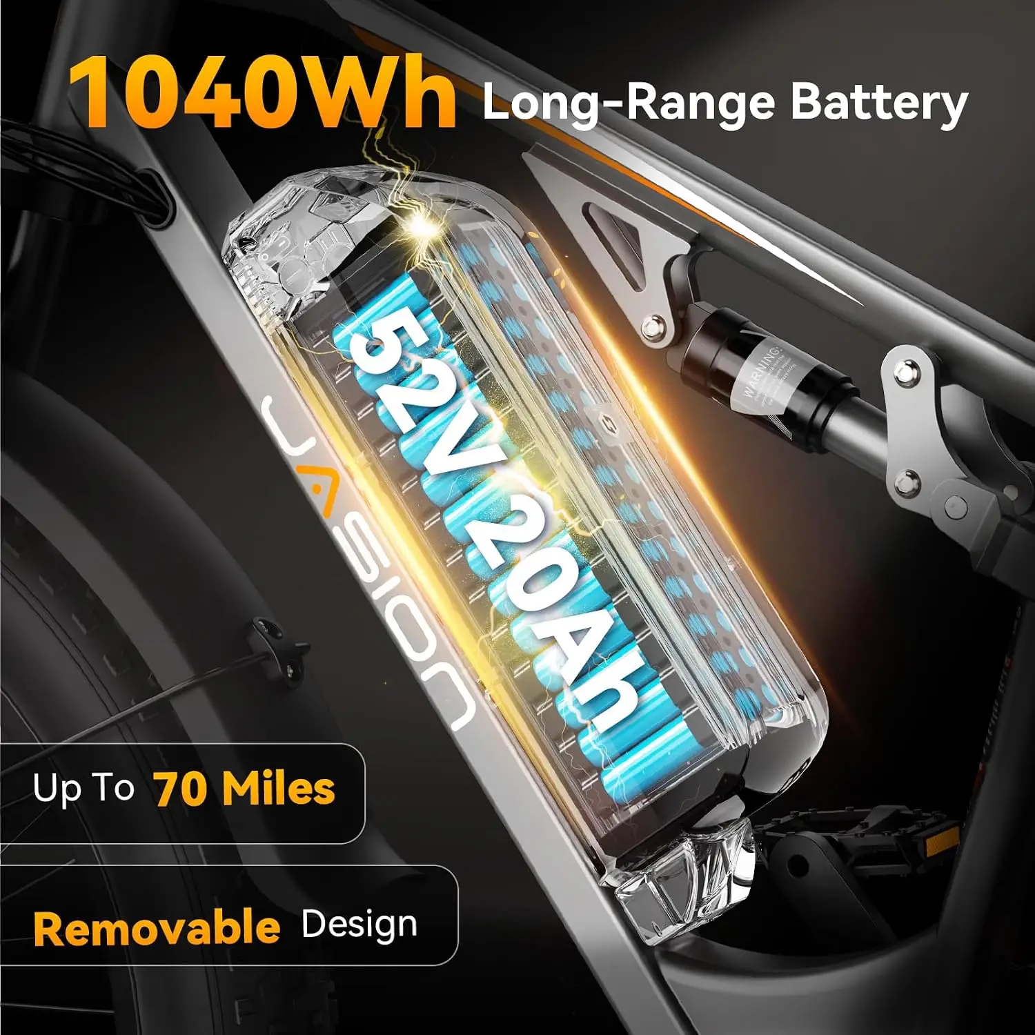 2500W Peak Motor Electric Bike for Adults 1040Wh Battery, Customized