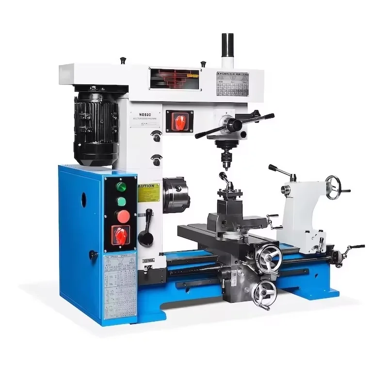 customized HQ500 Multipurpose Combination Lathe Machine With Turning Milling Drilling and Threading Functions Mini Combo Lathe