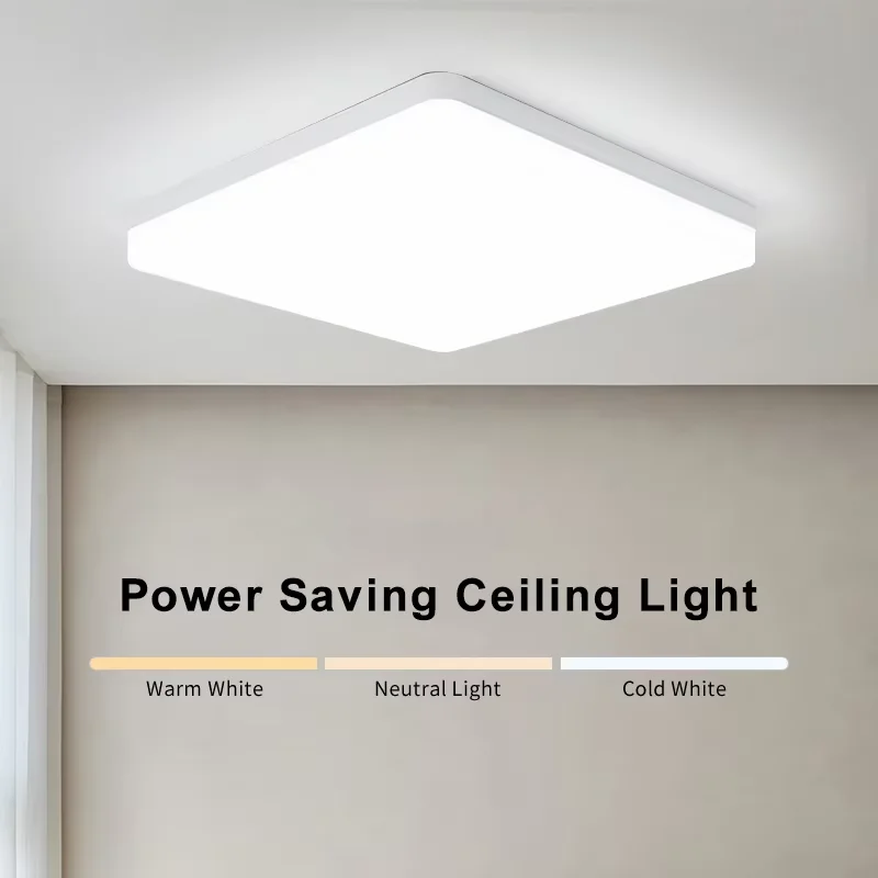 LED Ceiling Light Three Color Dimmable Surface Mount Remote for Bedroom Living Room Kitchen Dining Bathroom Hall Study Lights