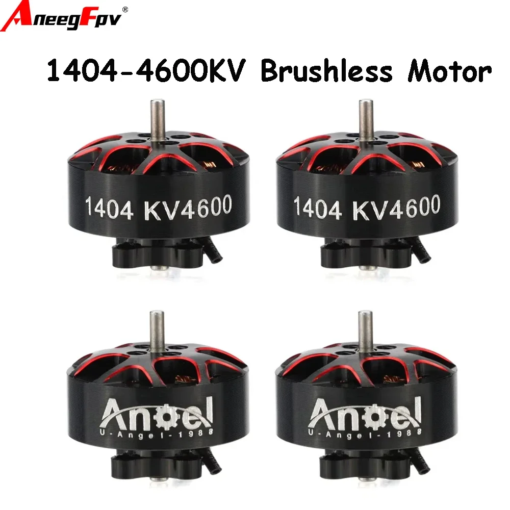 SkyDEl4pcs Uangel A1404 1404 4600KV 3-4S Lipo FPV Brushless Motor 1.5mm Shaft For 2.5~4 Inch Cinewhoop Dutcted Bee25 RC Racing D