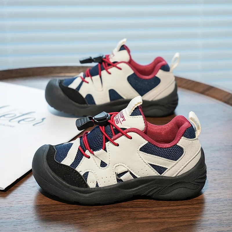 

2026 Children's Casual Shoes For Men And Women Autumn New Korean Soft Soled Anti Slip Multi Functional Running Shoes